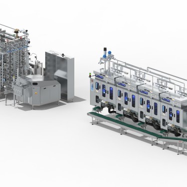 Complete UHT milk processing and packaging lines photo